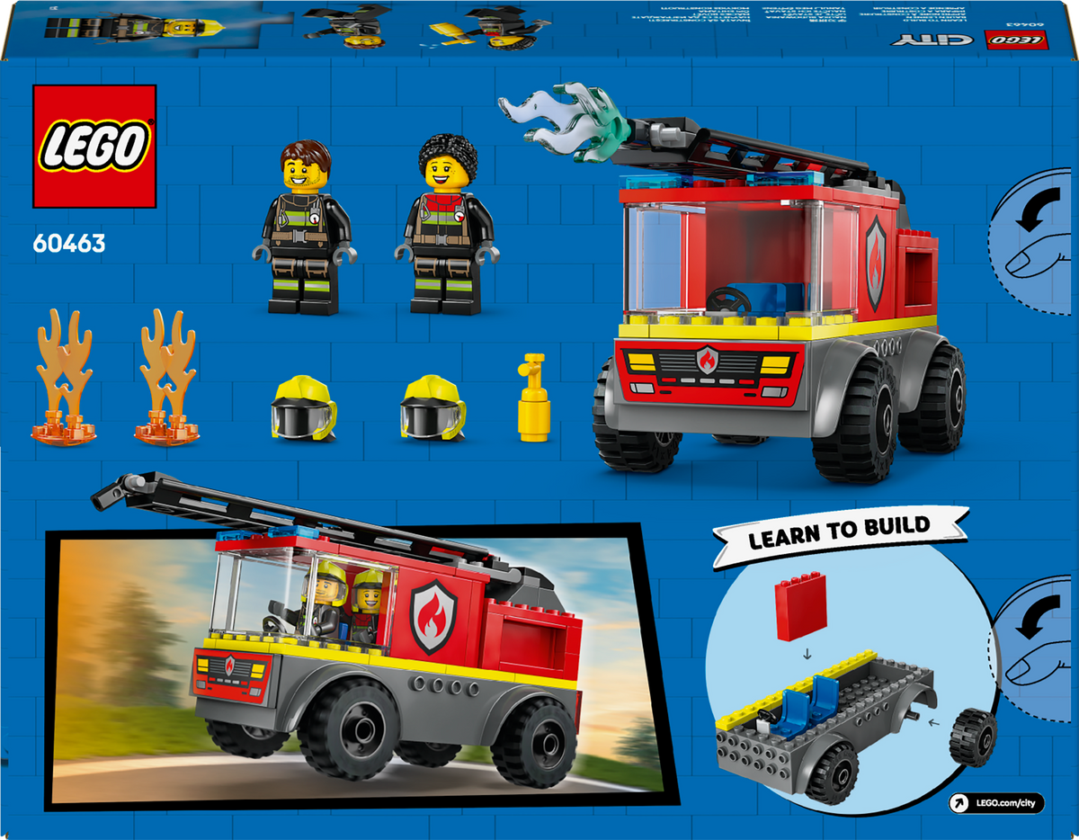 LEGO City 60463 Gaisrinė mašina su kopėčiomis