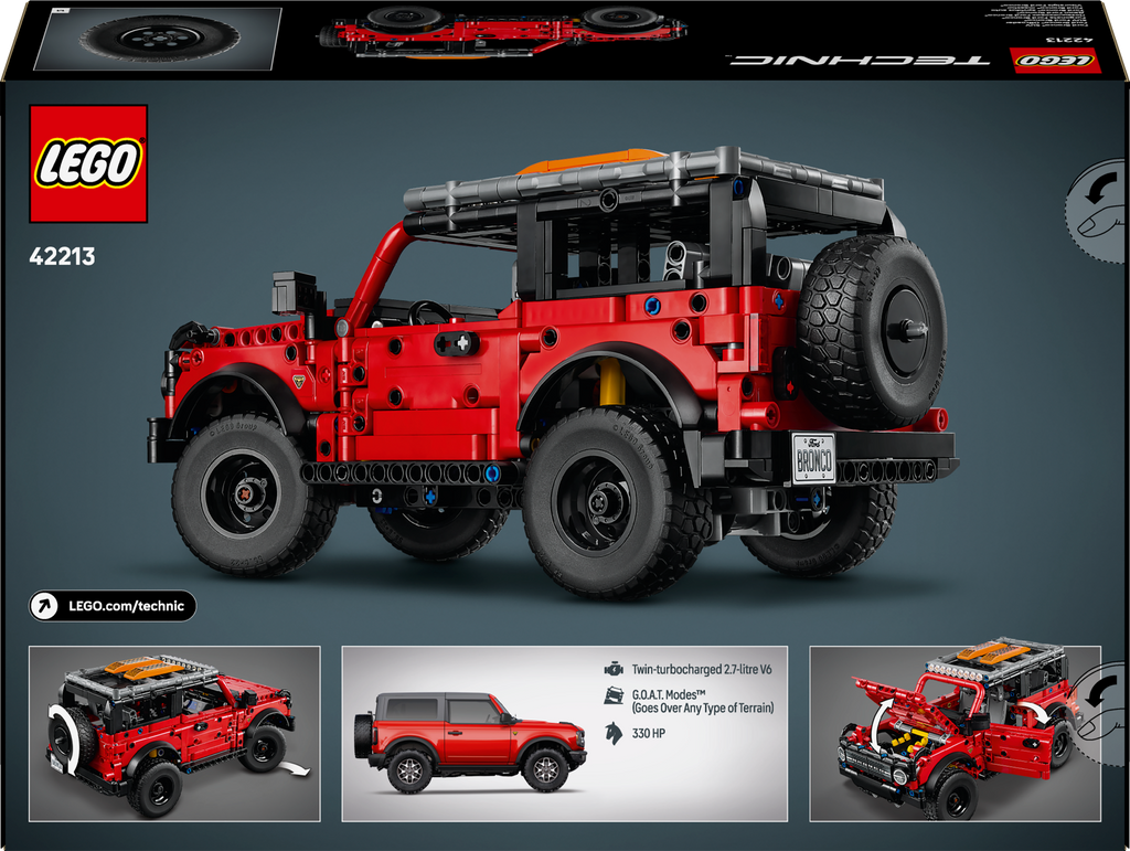LEGO Technic 42213 Ford Bronco visureigis