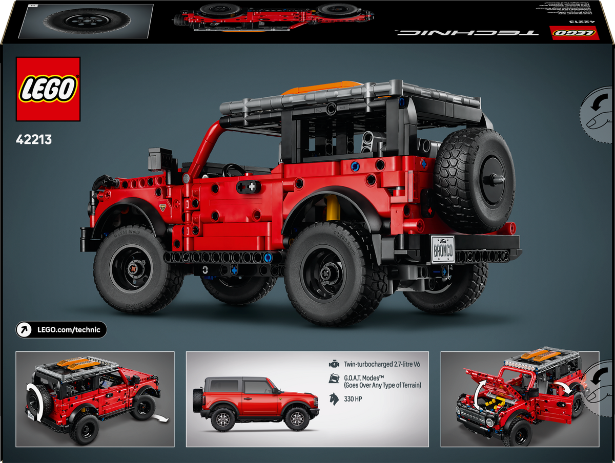 LEGO Technic 42213 Ford Bronco visureigis