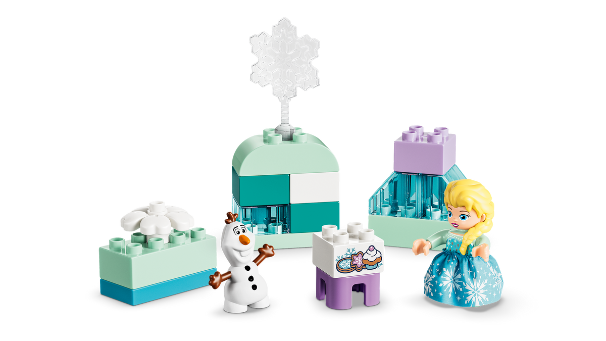 LEGO DUPLO 10462 „Ledo šalies“ kūrybinė dėžė su Elza ir Olafu