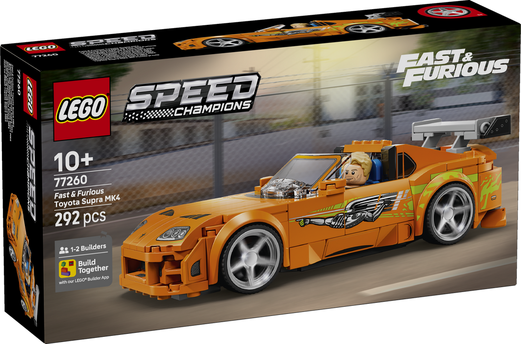 LEGO Speed Champions 77260 Greiti ir įsiutę: Toyota Supra MK4