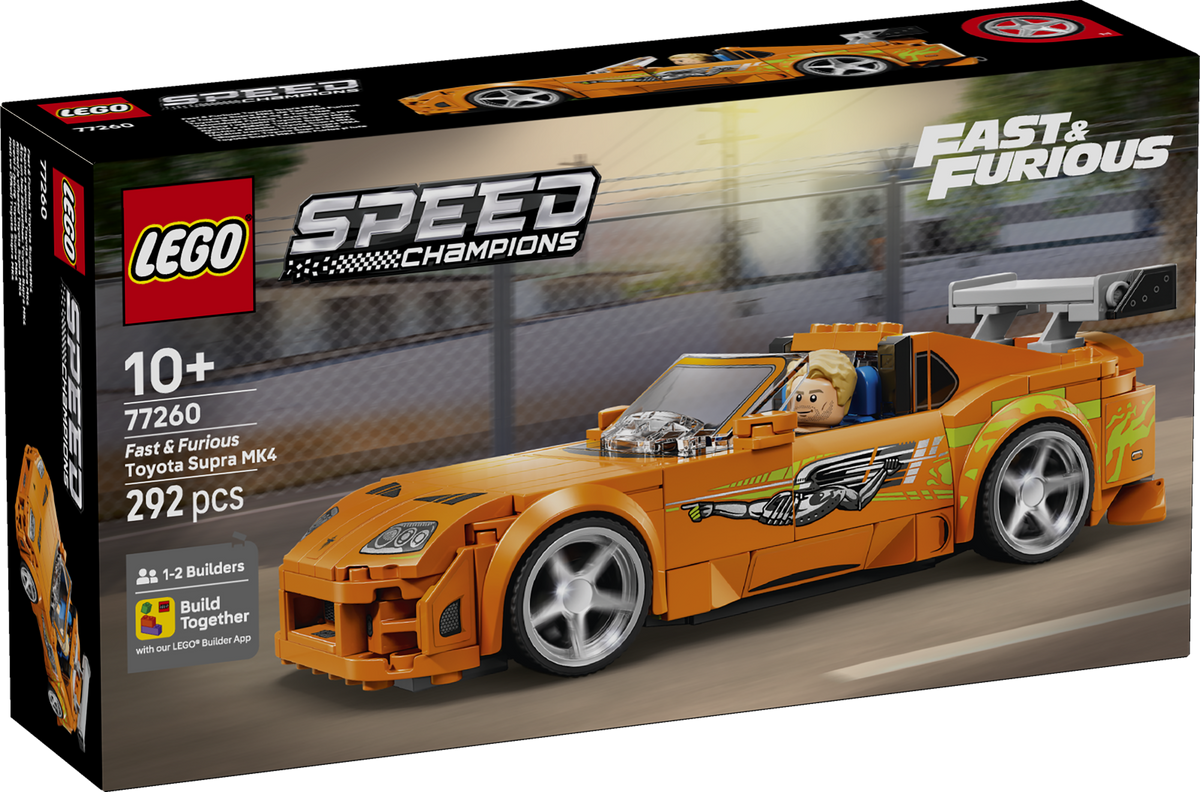 LEGO Speed Champions 77260 Greiti ir įsiutę: Toyota Supra MK4