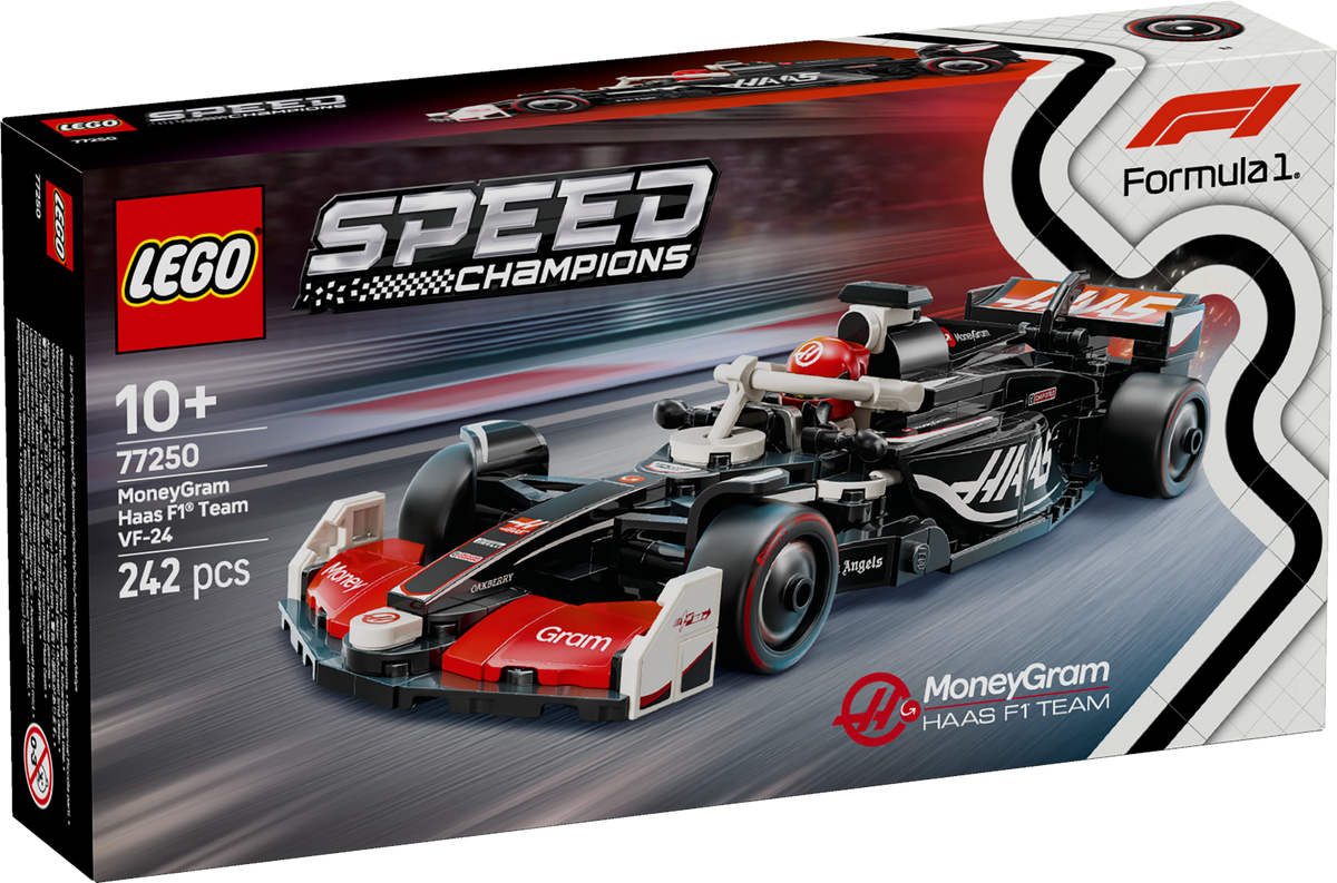 LEGO Speed Champions 77250 MoneyGram Haas F1 Team VF-24 bolidas