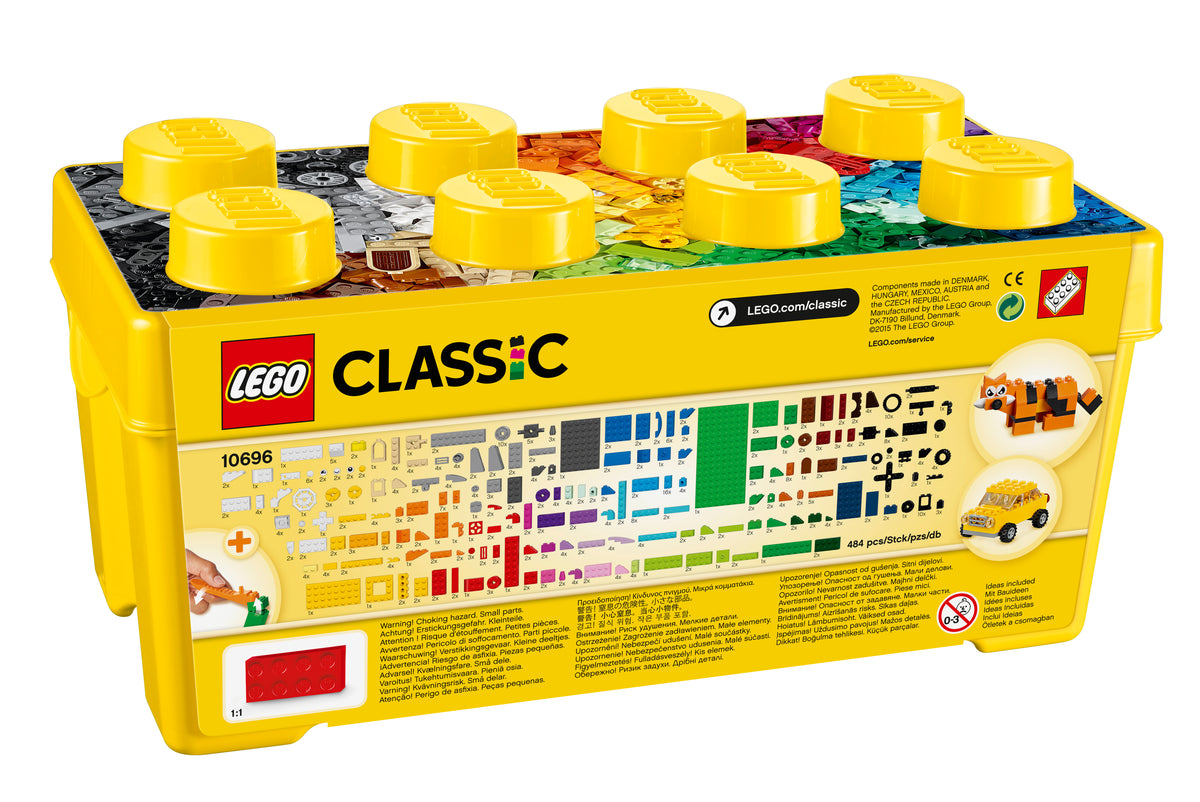 LEGO Classic 10696 Vidutinė kūrybinė kaladėlių dėžė