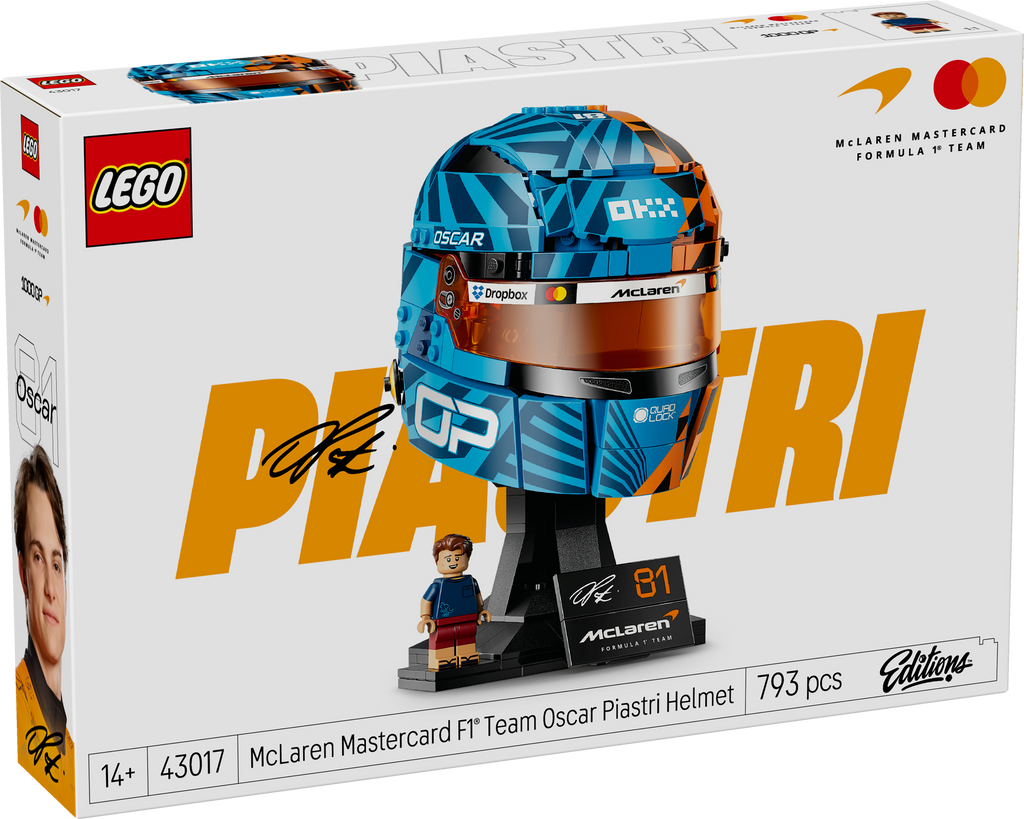 LEGO Editions 43017 McLaren Mastercard F1 komandos Oscar Piastri šalmas