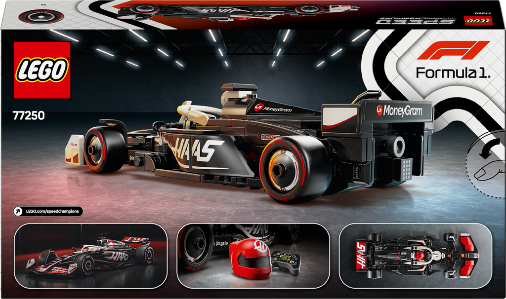 LEGO Speed Champions 77250 MoneyGram Haas F1 Team VF-24 bolidas