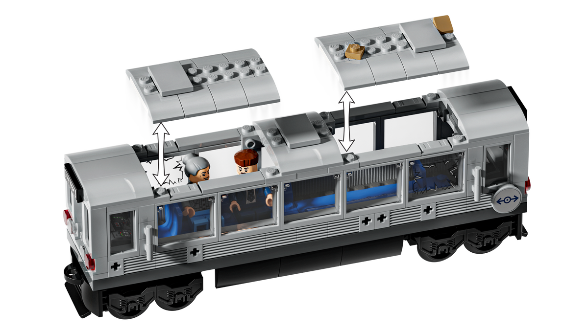 LEGO Marvel 76321 Žmogus-voras prieš daktarą Aštuonkojį: metro traukinio scena