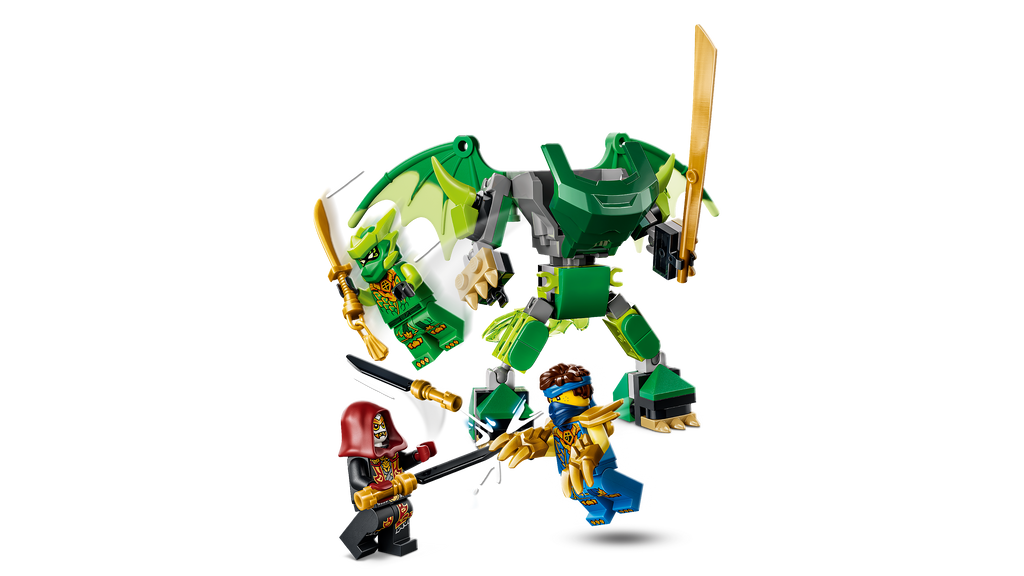 LEGO NINJAGO 71862 Lloydo drakono roboto kovos rinkinys