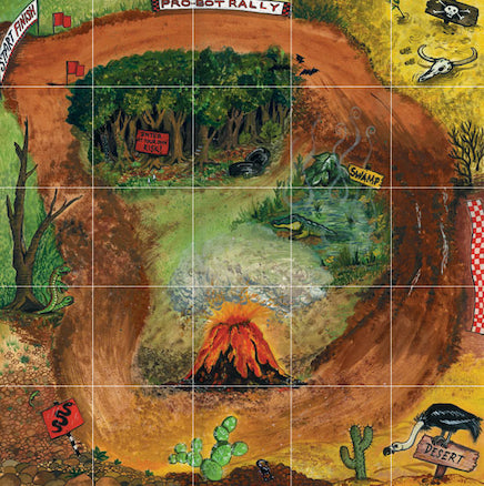 TTS ralio trasos kilimėlis robotikai ir matematikai, 125 × 125 cm
