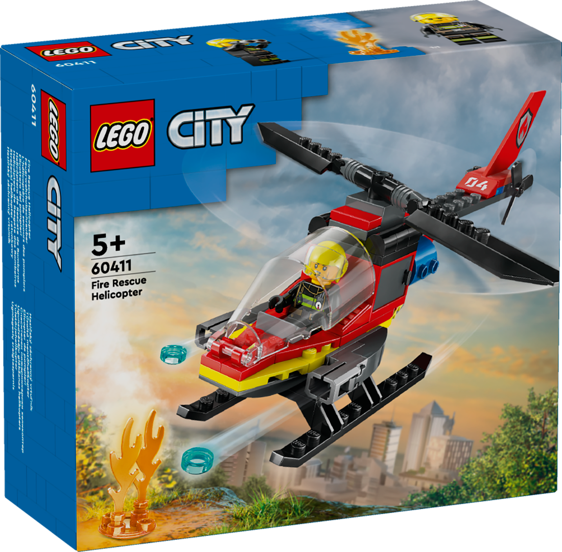 LEGO City 60411 Gaisrinis gelbėjimo sraigtasparnis