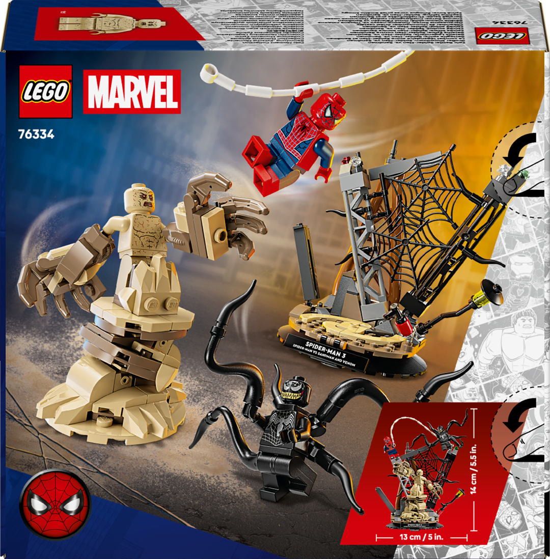 LEGO Marvel 76334 Epinis mūšis: Žmogus-voras prieš Smėlio žmogų