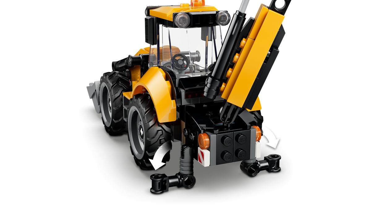 LEGO City 60480 Geltonas ekskavatorius-krautuvas
