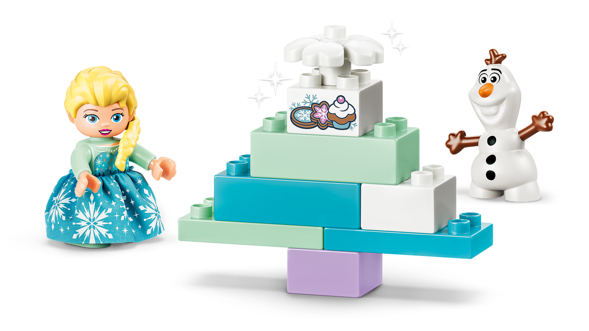 LEGO DUPLO 10462 „Ledo šalies“ kūrybinė dėžė su Elza ir Olafu