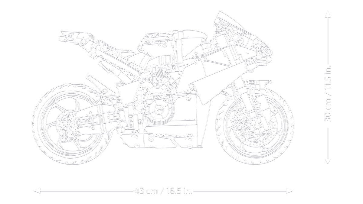 LEGO Technic 42202 Ducati Panigale V4 S motociklas
