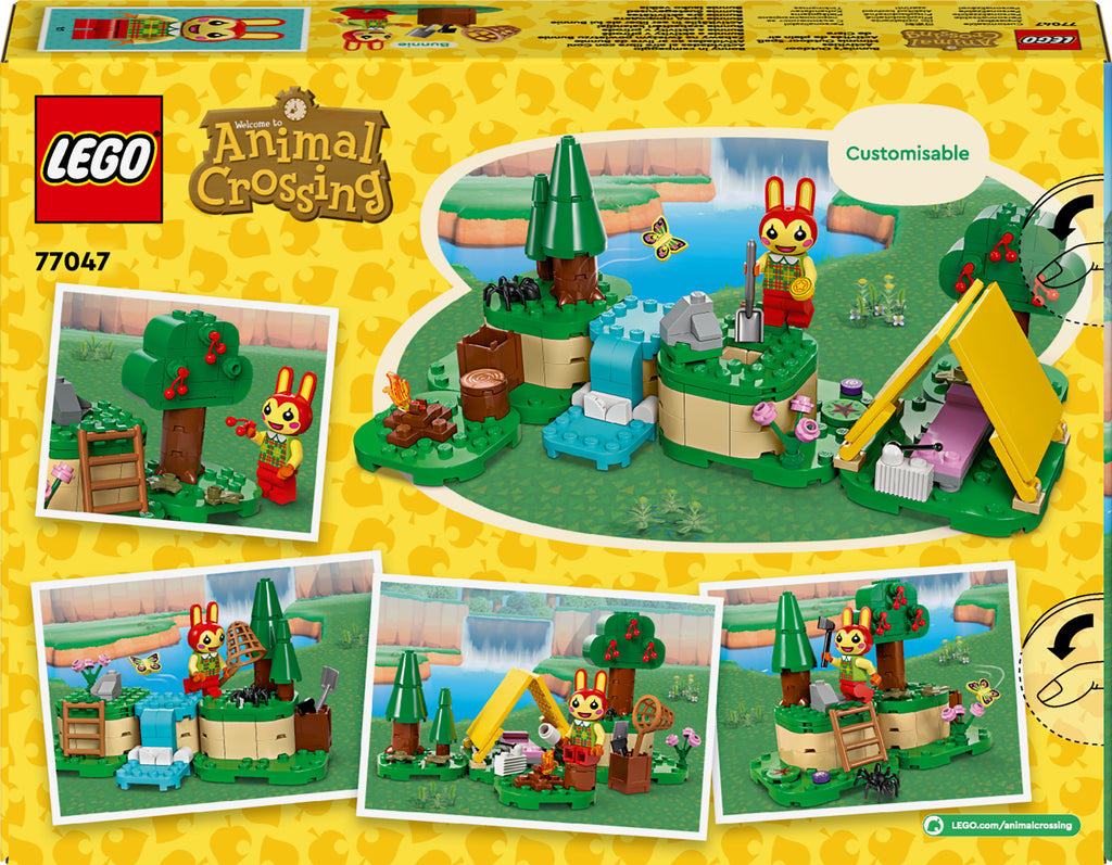 LEGO Animal Crossing 77047 Bunnie pramogos lauke