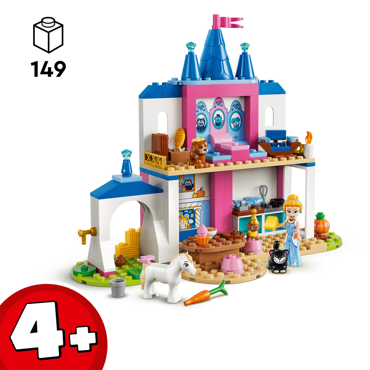 LEGO Disney 43283 Pelenės gyvūnų draugų pilis