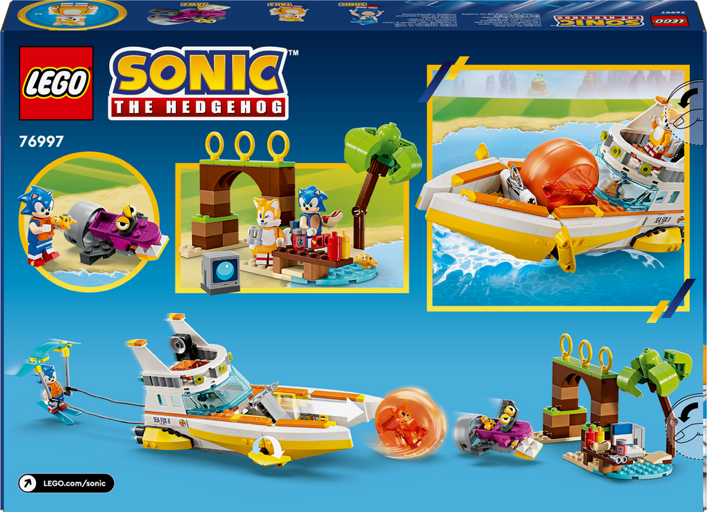 LEGO Sonic the Hedgehog 76997 Tailso nuotykių laivas