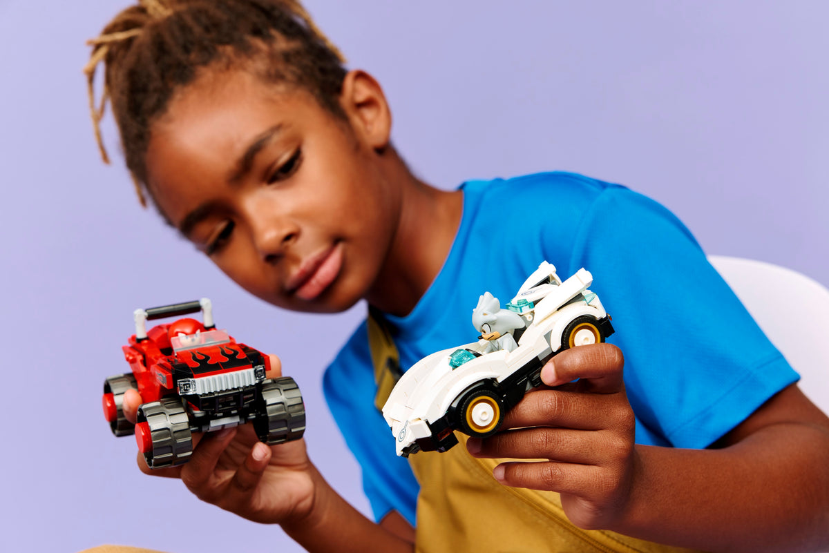 LEGO Sonic the Hedgehog 77118 Silverio automobilis prieš Knuckles visureigį-monstrą