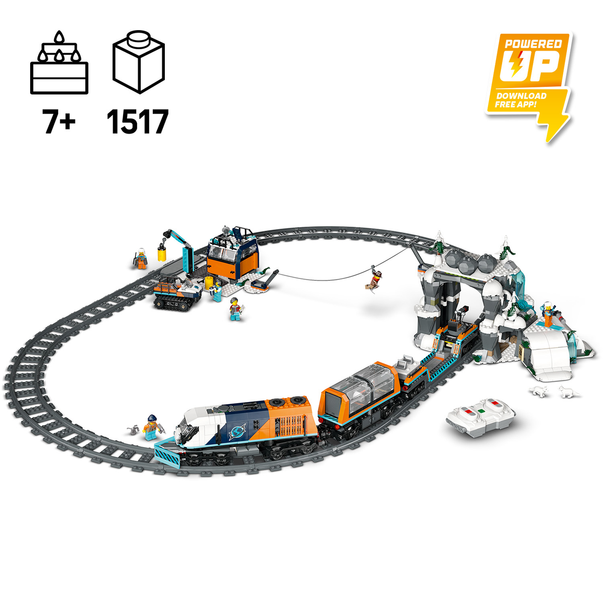 LEGO City 60470 Tyrinėtojų Arkties poliarinis ekspresas