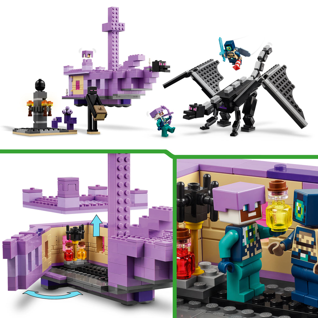 LEGO Minecraft 21264 Enderio drakonas ir Pabaigos laivas