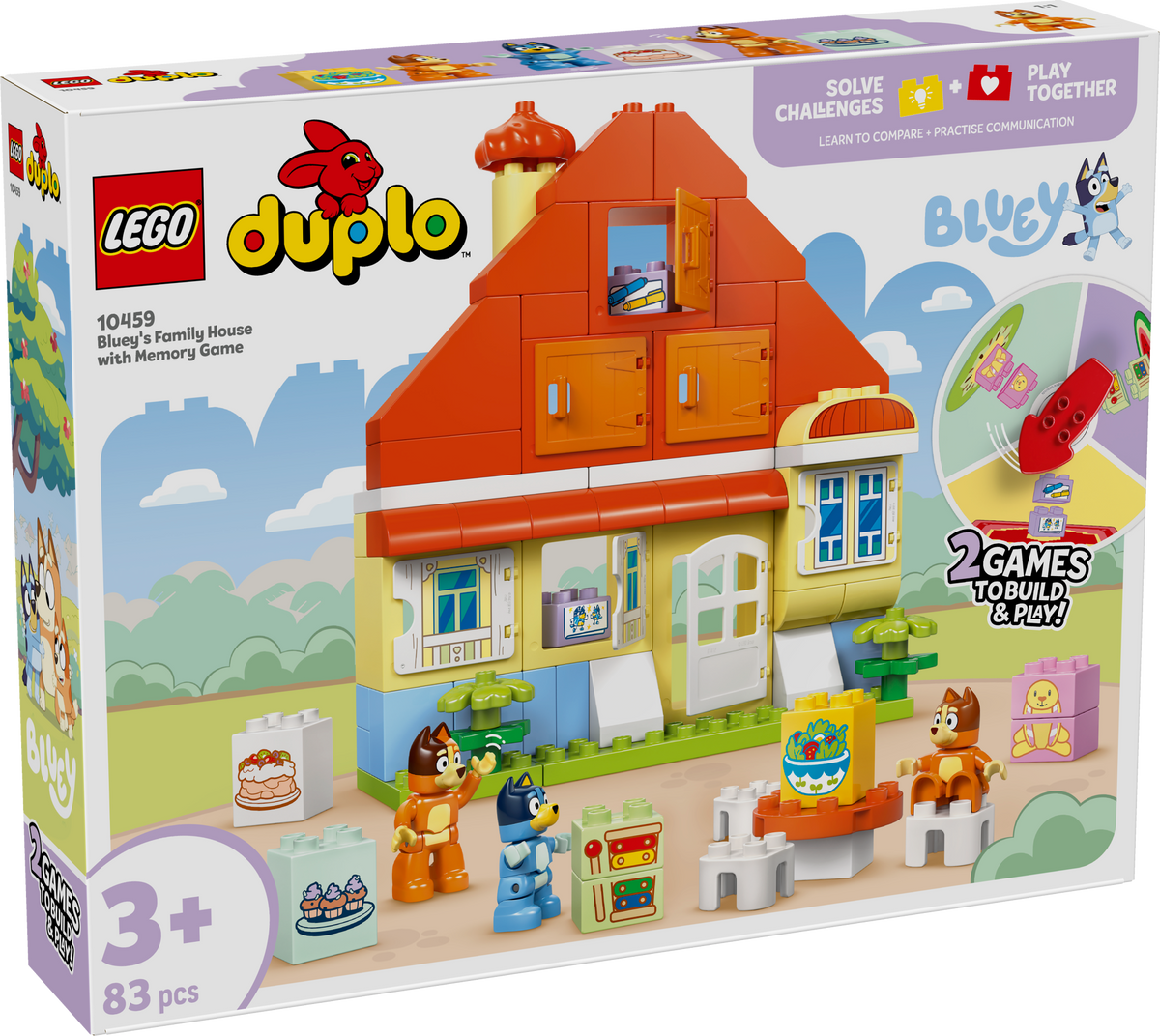 LEGO DUPLO 10459 Blujės šeimos namas su atminties žaidimu
