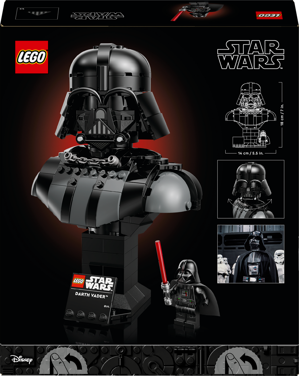 LEGO Star Wars 75439 Dartas Veideris – biustas