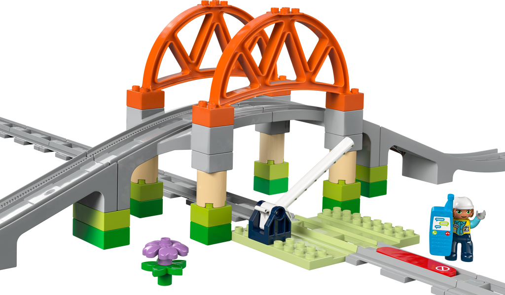 LEGO DUPLO 10426 Traukinio tiltas ir bėgių papildymo rinkinys