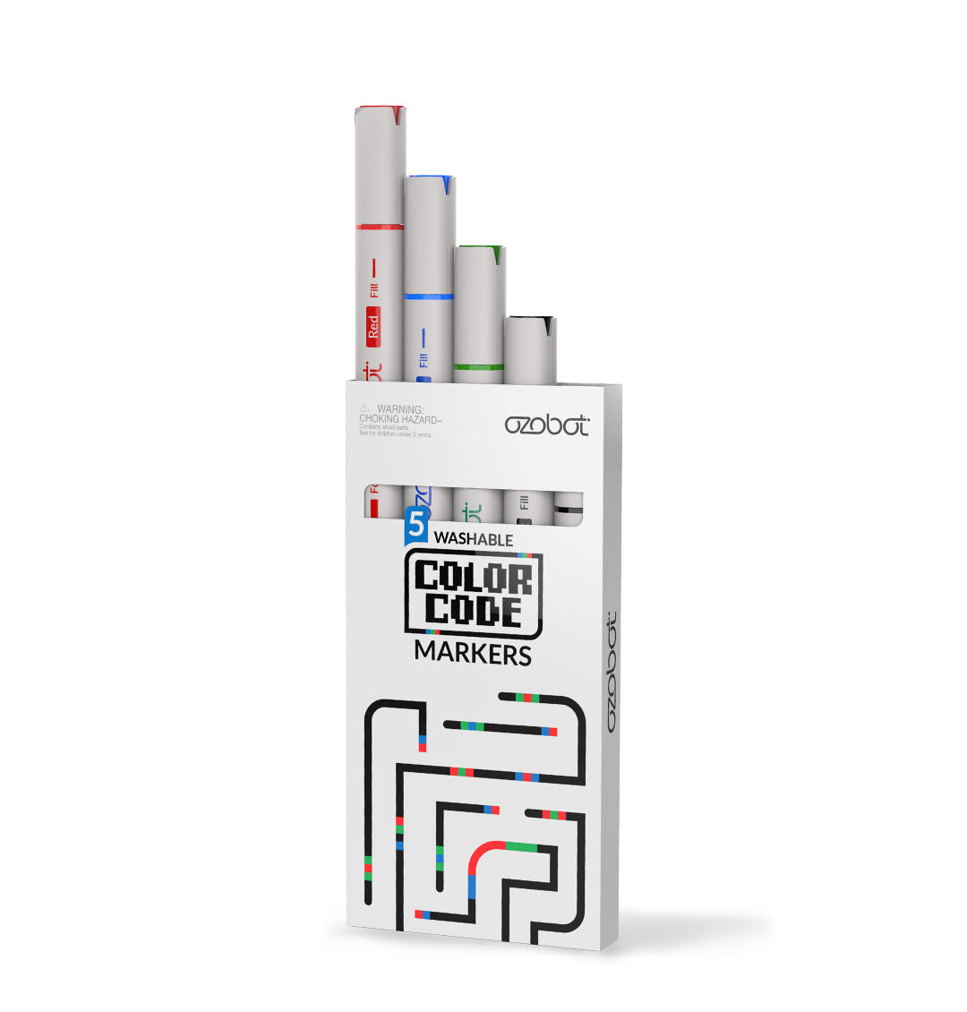 Ozobot spalvų kodų žymekliai