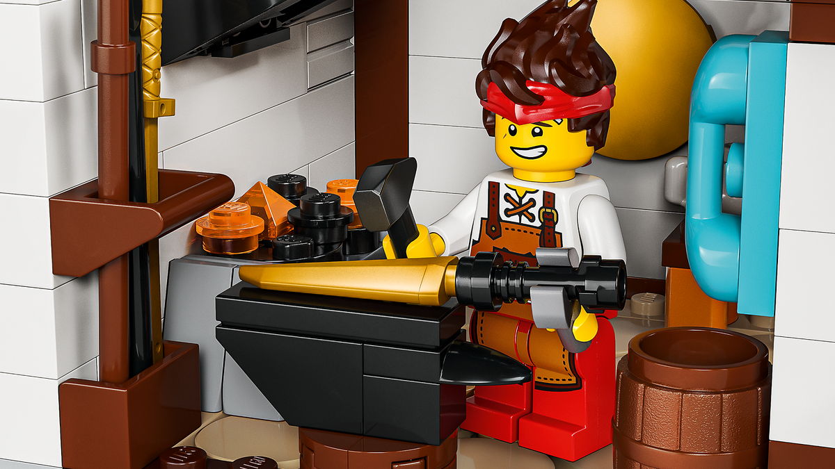 LEGO NINJAGO 71858 Keturių ginklų kalvė – 15-mečio leidimas
