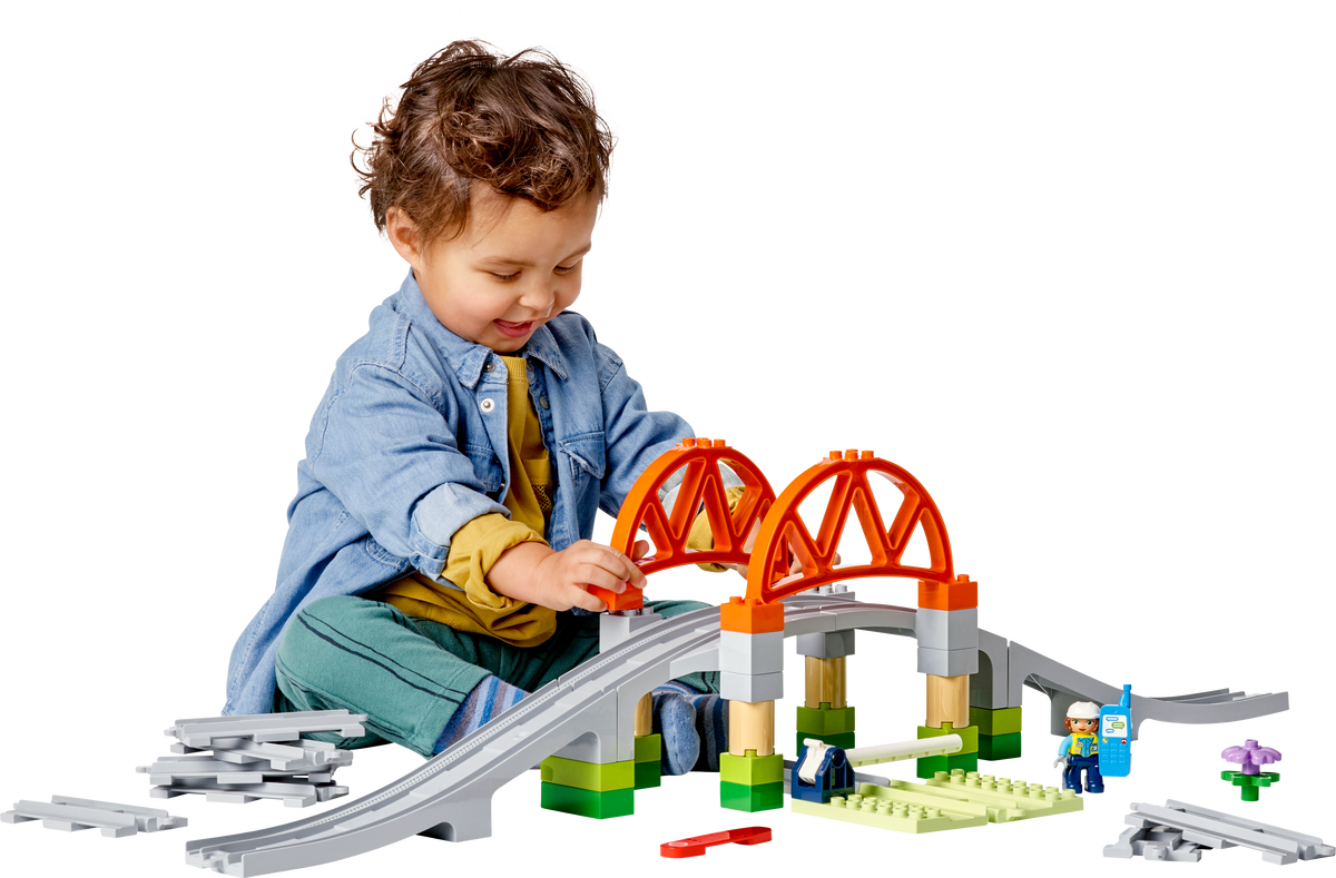 LEGO DUPLO 10426 Traukinio tiltas ir bėgių papildymo rinkinys