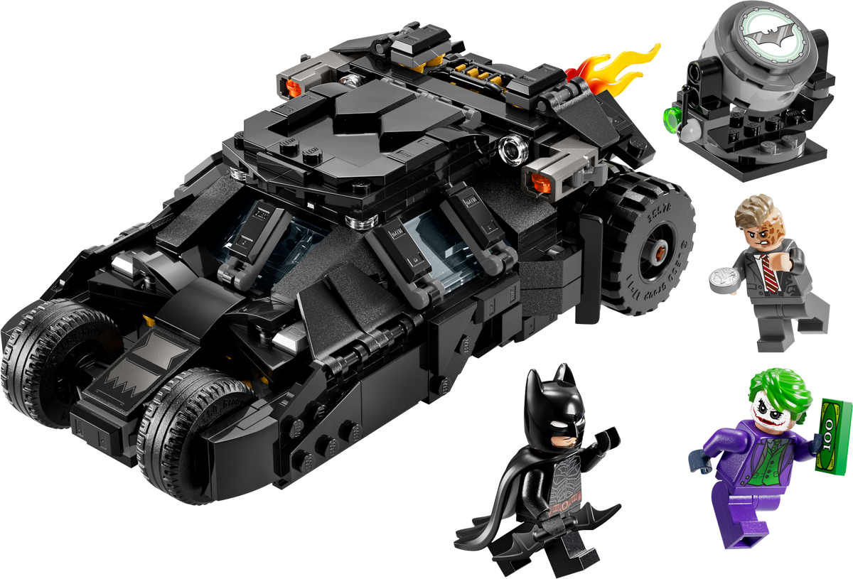 LEGO DC 76303 Betmeno Tumbler prieš Dveidį ir Džokerį