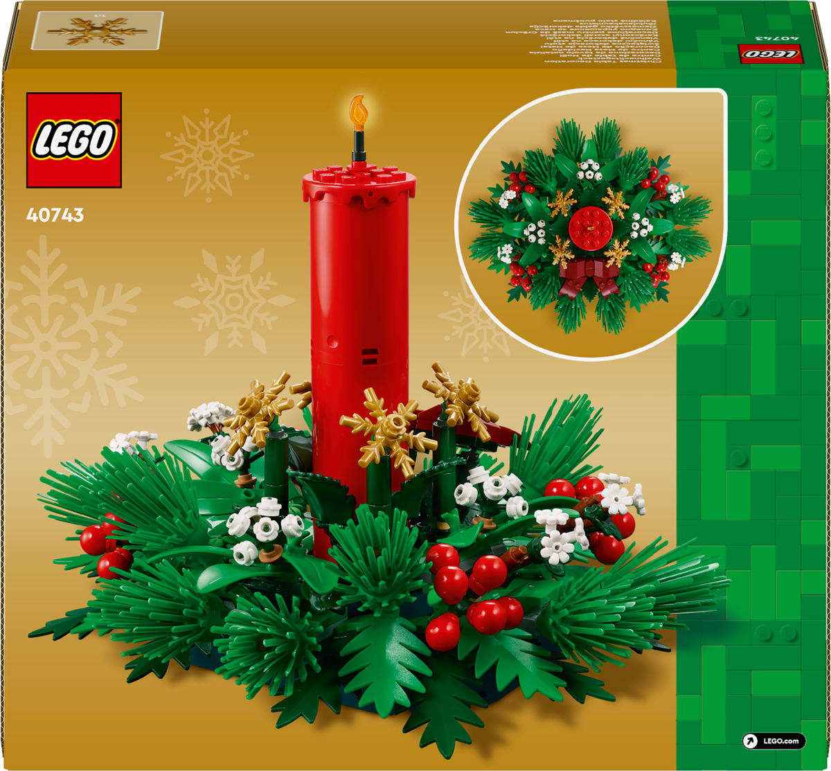 LEGO Iconic 40743 Kalėdinė stalo dekoracija