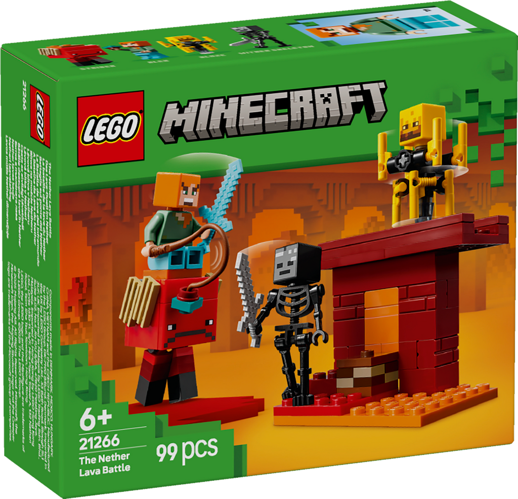 LEGO Minecraft 21266 Pragaro lavos mūšis