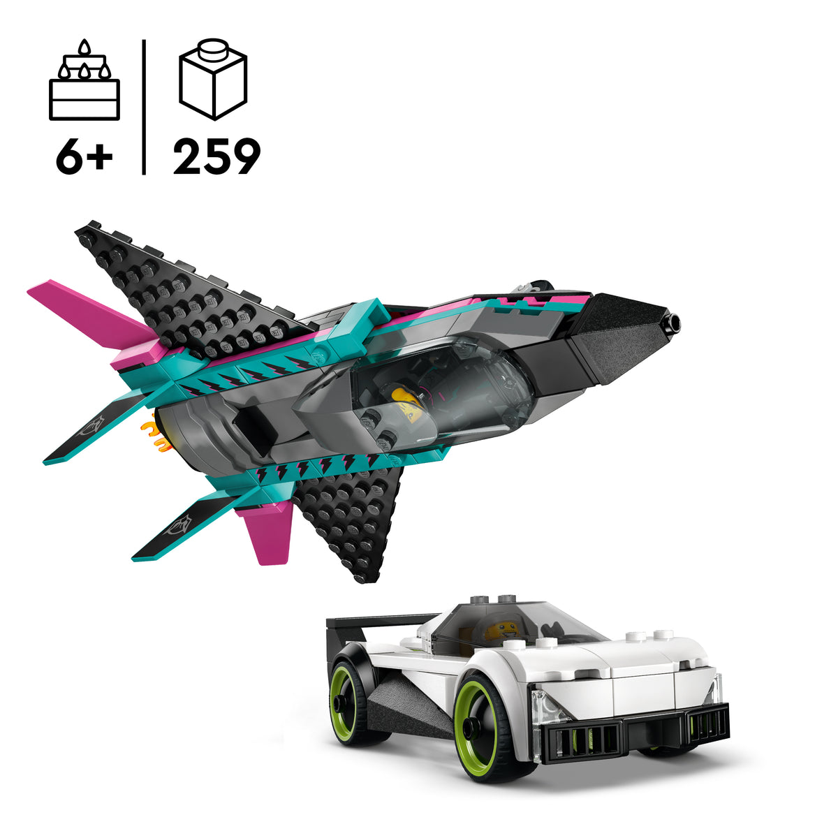 LEGO City 60489 Lėktuvas prieš automobilį