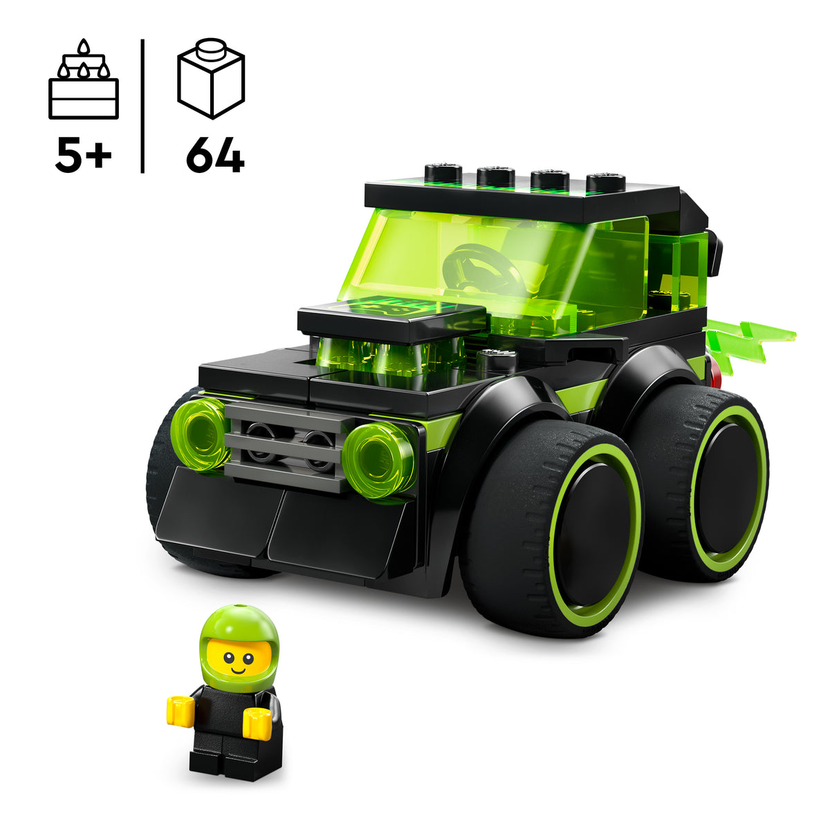 LEGO City 60484 Žaidimų lenktyninis automobilis