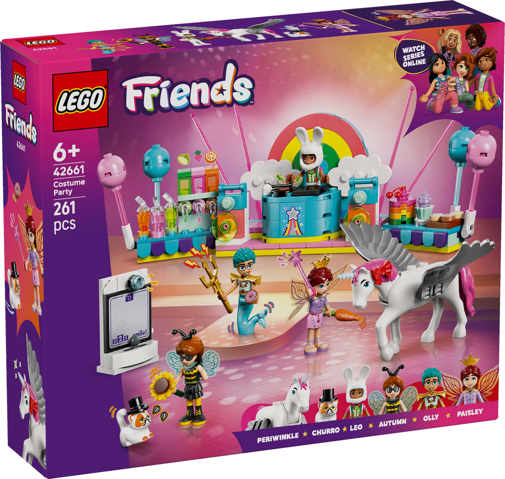 LEGO Friends 42661 Kostiumų vakarėlis su vienaragiu ir fėja