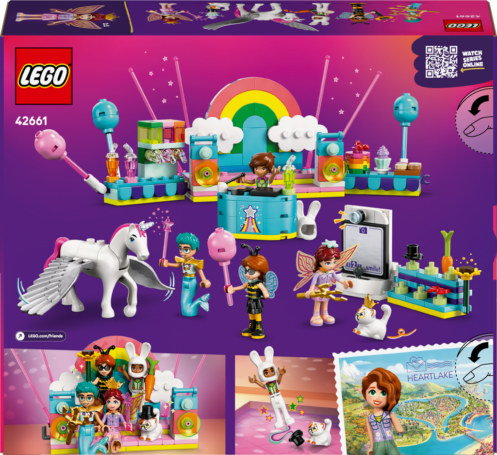 LEGO Friends 42661 Kostiumų vakarėlis su vienaragiu ir fėja