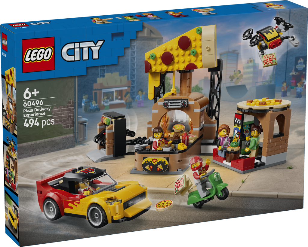 LEGO City 60496 Picų pristatymas su transporto priemonėmis