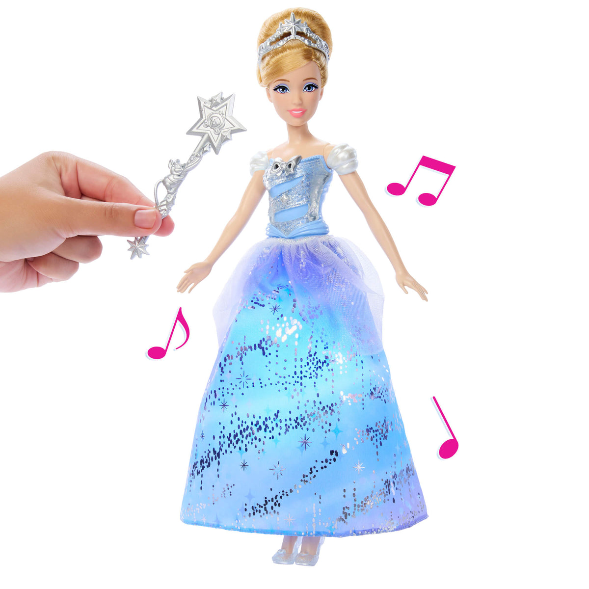 DISNEY PRINCESS lėlė Pelenė (su garsais ir šviesomis) (JBF94)