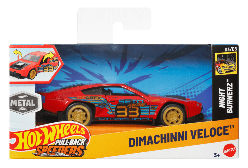HOT WHEELS automodeliukas – Pull-Back Speeders (HPR70)