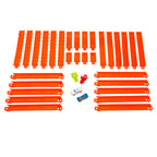 HOT WHEELS didysis trasų prailginimo rinkinys + 2 automodeliukai (JDW42)