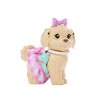 BARBIE TWINNING LOOKS šviesiaplaukės lėlės ir šunelio rinkinys (JFP36)