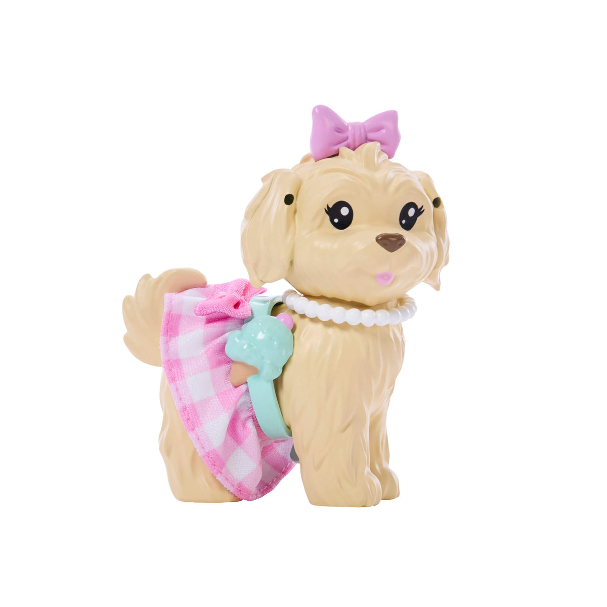 BARBIE TWINNING LOOKS šviesiaplaukės lėlės ir šunelio rinkinys (JFP36)