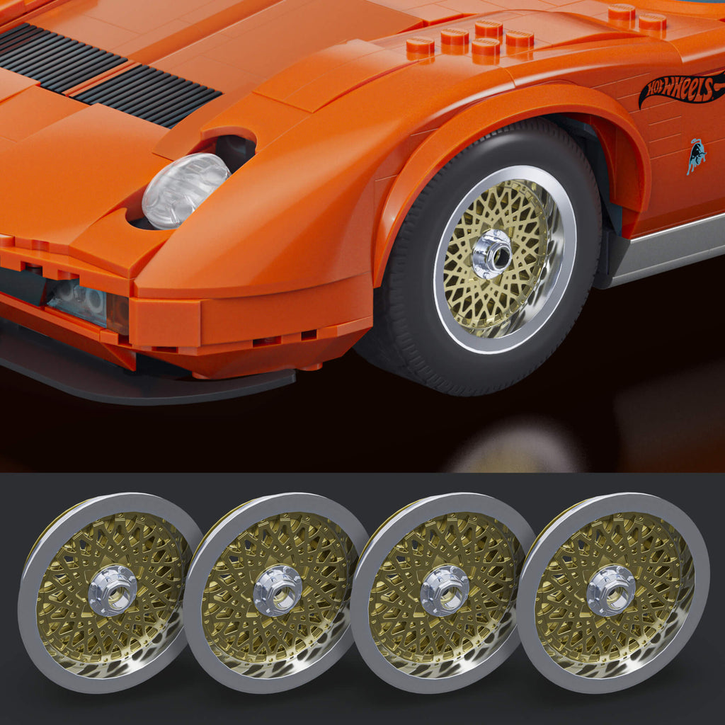 MATTEL BRICK SHOP HOT WHEELS Lamborghini ‘71 Miura P400 SV konstruktorius (JHF61)
