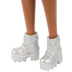 BARBIE FASHIONISTAS lėlė madistė mėlyna suknele (JJN61)