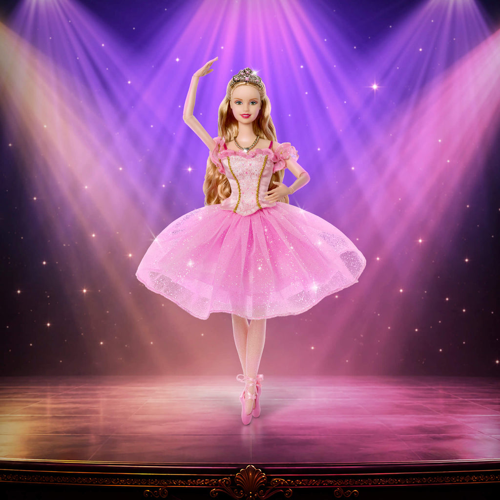 BARBIE NUTCRACKER SUPERPLUM kolekcinė lėlė - Spragtuko kolekcija (JJY15)