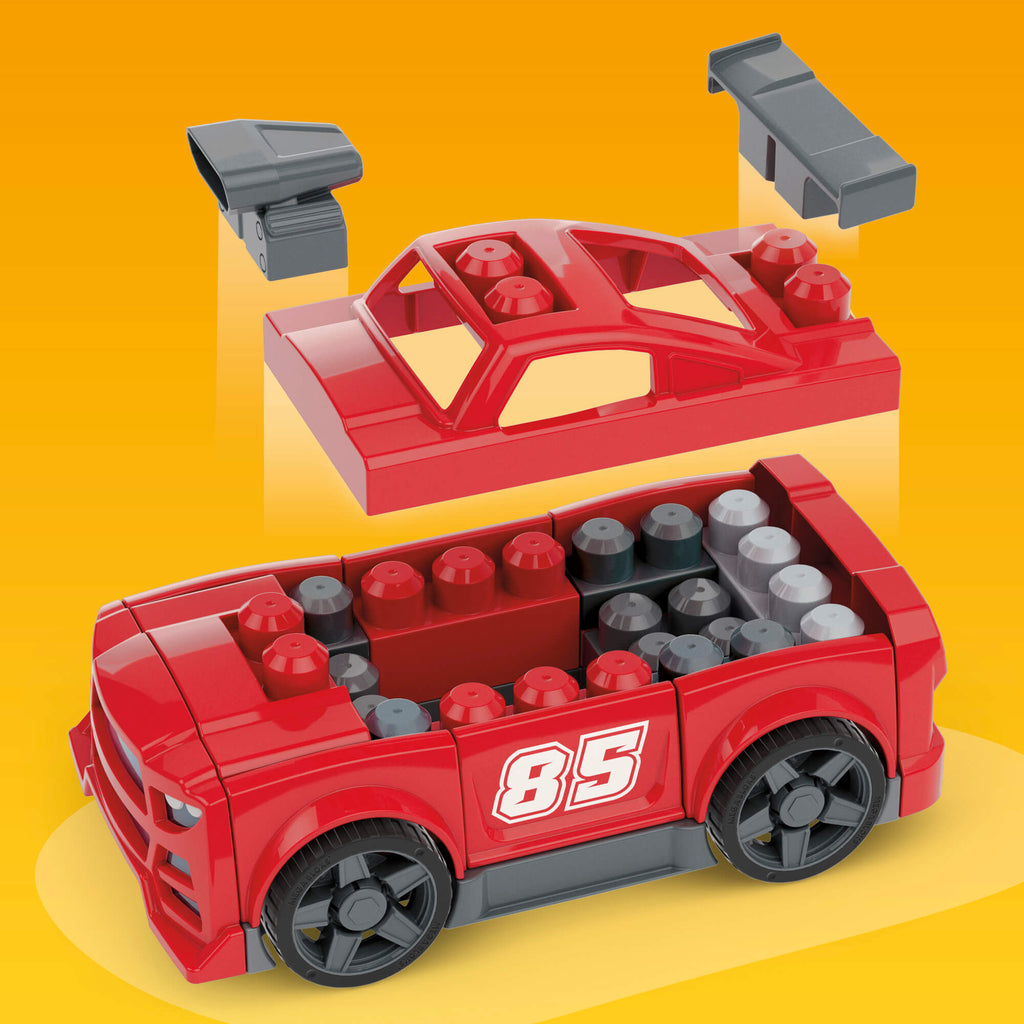 MEGA BLOKS BUILD AND GO 3 in 1 lenktyninio automobilio konstruktorius (JKG35)