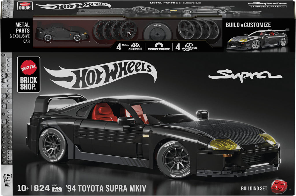 MATTEL BRICK SHOP HOT WHEELS Toyota Supra '84 MKIV konstruktorius (JKG40)