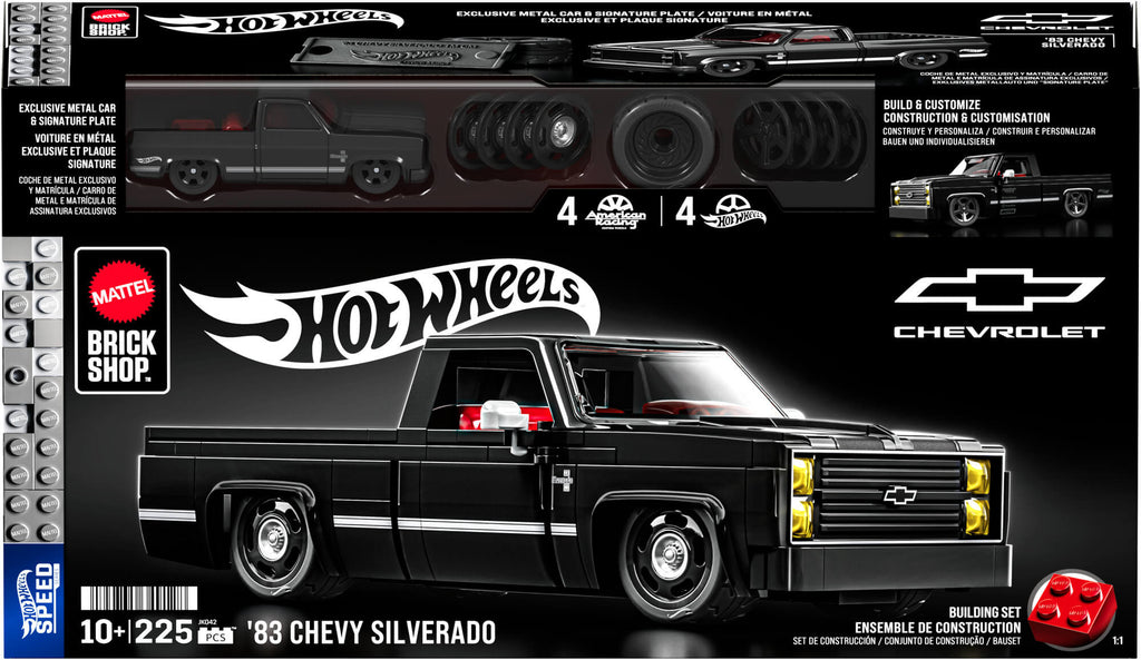 MATTEL BRICK SHOP HOT WHEELS Chevy '83 Silverado konstruktorius (JKG42)