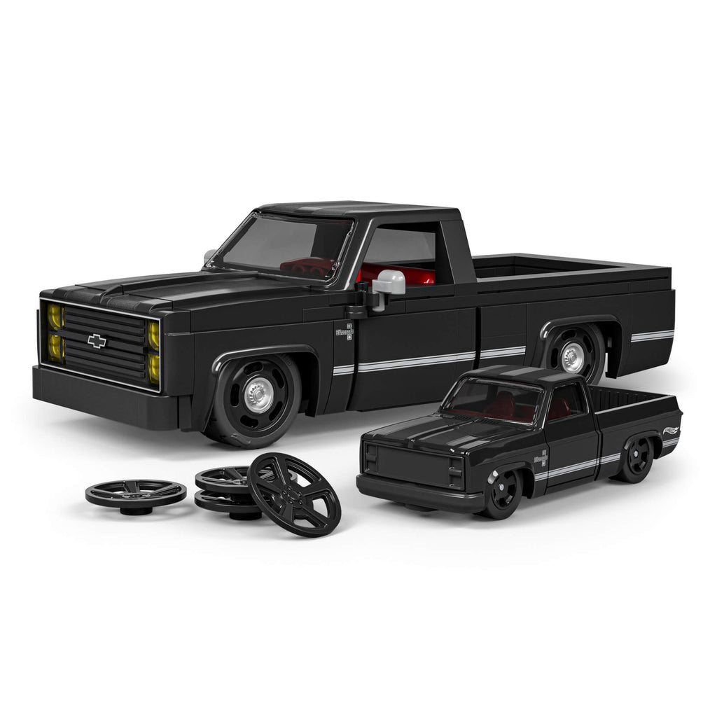 MATTEL BRICK SHOP HOT WHEELS Chevy '83 Silverado konstruktorius (JKG42)